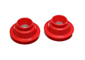 Volkswagen Golf Coil Spring Isolator Set - Rear - Energy Suspension - Hyper-Flex Polyurethane - Red - `99-`06
